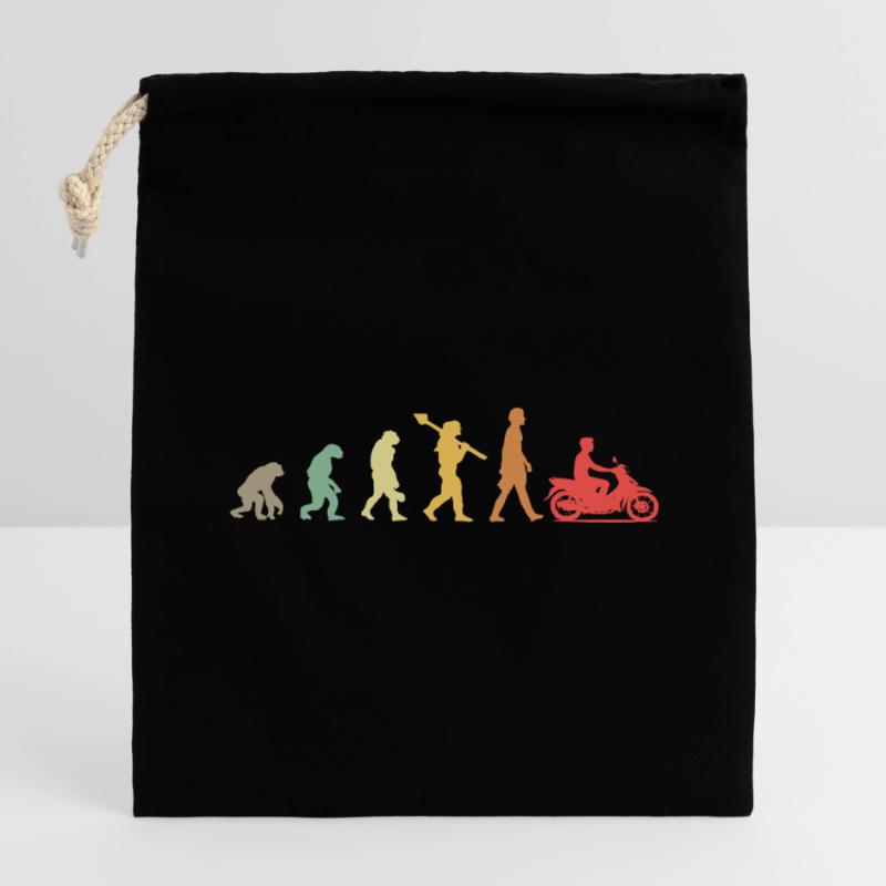Evolution Moped Moped Driver Closable cotton gift bag (14x20cm)