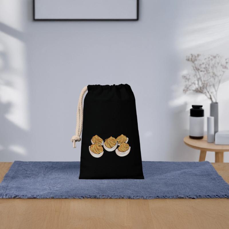 Gefüllte Eier Deviled Eggs Verschließbarer Geschenkbeutel aus Baumwolle (14x20cm)