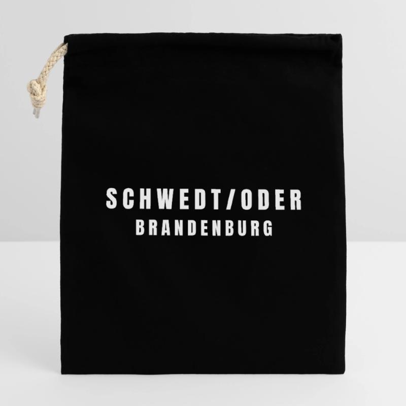 Schwedt/Oder Brandenburg Verschließbarer Geschenkbeutel aus Baumwolle (14x20cm)