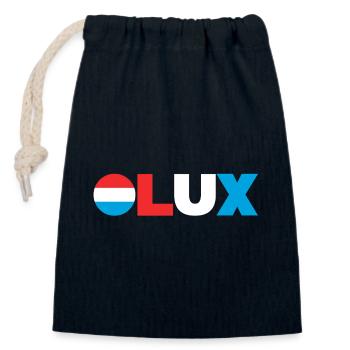 Luxemburg - Verschließbarer Geschenkbeutel aus Baumwolle (14x20cm) - Navy - Vorne