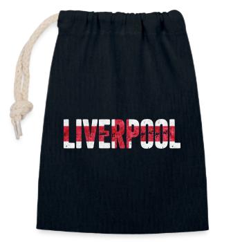 Liverpool England - Verschließbarer Geschenkbeutel aus Baumwolle (14x20cm) - Navy - Vorne