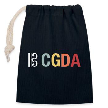 CGDA Bratsche Viola Tuning Saite Musiker retro - Verschließbarer Geschenkbeutel aus Baumwolle (14x20cm) - Navy - Vorne