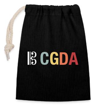 CGDA Bratsche Viola Tuning Saite Musiker retro - Verschließbarer Geschenkbeutel aus Baumwolle (14x20cm) - Schwarz - Vorne