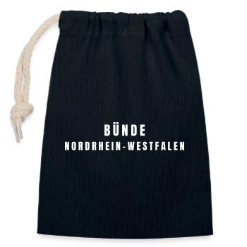 Bünde Nordrhein-Westfalen - Verschließbarer Geschenkbeutel aus Baumwolle (14x20cm) - Navy - Vorne