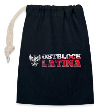 Ostblock Latina Polin Polen weißer Adler Geschenk - Verschließbarer Geschenkbeutel aus Baumwolle (14x20cm) - Navy - Vorne