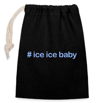 Ice bathing Icebaby cold-resistant winter swimmer - Closable cotton gift bag (14x20cm) - black - Front