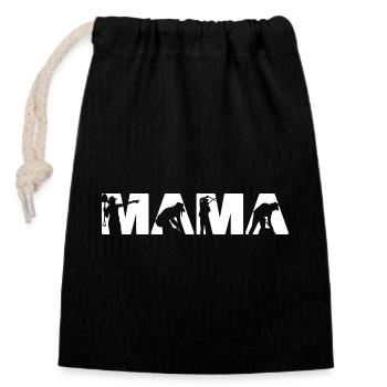 Landscaping Mama Gardening Mother Yard Work - Closable cotton gift bag (14x20cm) - black - Front