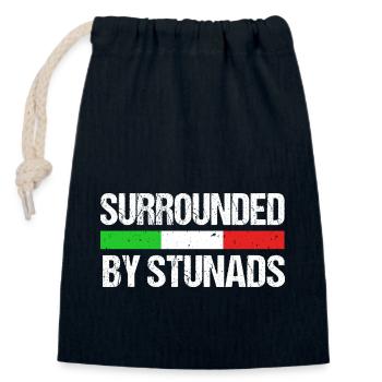 Italienisch Italia Italien - Verschließbarer Geschenkbeutel aus Baumwolle (14x20cm) - Navy - Vorne