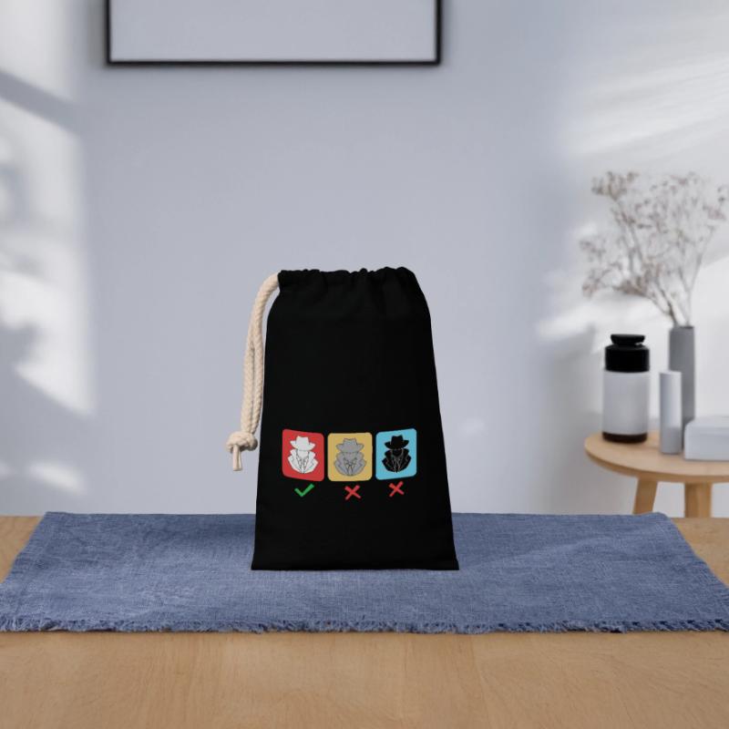 Cybersecurity Cyber Programmierer Hacker Verschließbarer Geschenkbeutel aus Baumwolle (14x20cm)