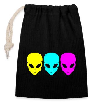 Rave Raver Techno music Techno bass Mixer - Closable cotton gift bag (14x20cm) - black - Front