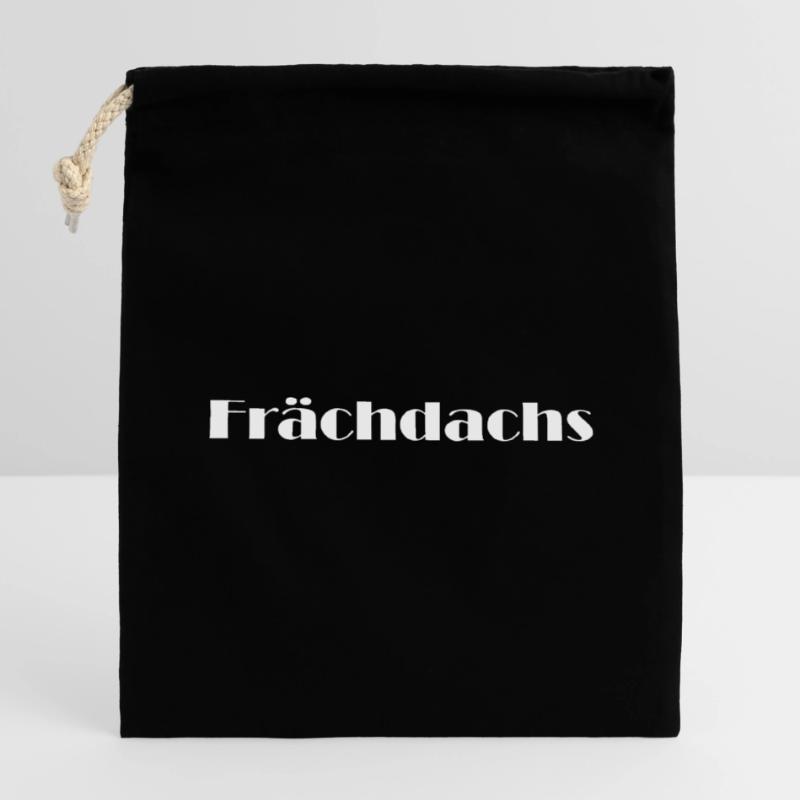 Frächdachs Verschließbarer Geschenkbeutel aus Baumwolle (14x20cm)