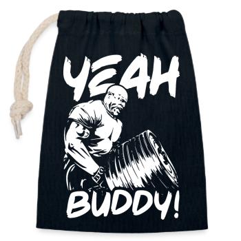 Yeah Buddy Lightweight - Verschließbarer Geschenkbeutel aus Baumwolle (14x20cm) - Navy - Vorne