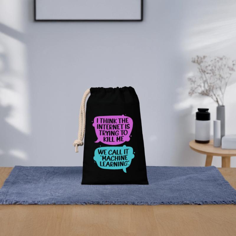 GPT Programmierer Coder Verschließbarer Geschenkbeutel aus Baumwolle (14x20cm)
