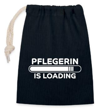 Pflegerin Spruch Pflegekraft Pflegerin Geschenk - Verschließbarer Geschenkbeutel aus Baumwolle (14x20cm) - Navy - Vorne