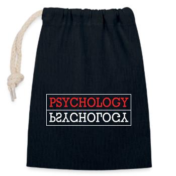 Schulpsychologe - Verschließbarer Geschenkbeutel aus Baumwolle (14x20cm) - Navy - Vorne