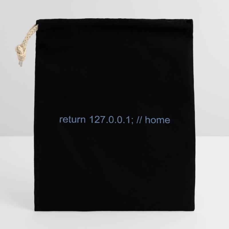 Programmierer Nerd IT Witz Developer Zuhause Verschließbarer Geschenkbeutel aus Baumwolle (14x20cm)