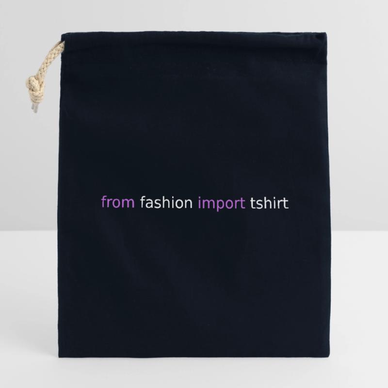 Python Shirt Closable cotton gift bag (14x20cm)