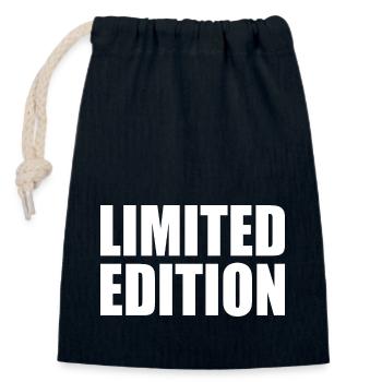 Limited edition - Closable cotton gift bag (14x20cm) - navy - Front