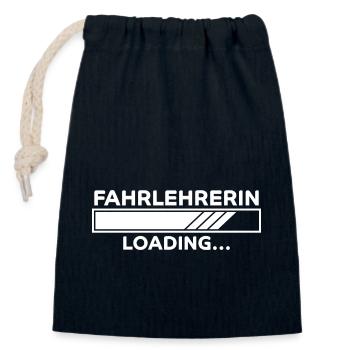 Fahrlehrerin Fahrschule Witz Fahrlehrerin Geschenk - Verschließbarer Geschenkbeutel aus Baumwolle (14x20cm) - Navy - Vorne