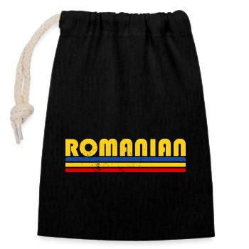 Bukarest Rumänien Rumäne Balkan Urlaub - Verschließbarer Geschenkbeutel aus Baumwolle (14x20cm) - Schwarz - Vorne
