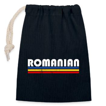 Bukarest Rumänien Rumäne Balkan Urlaub - Verschließbarer Geschenkbeutel aus Baumwolle (14x20cm) - Navy - Vorne