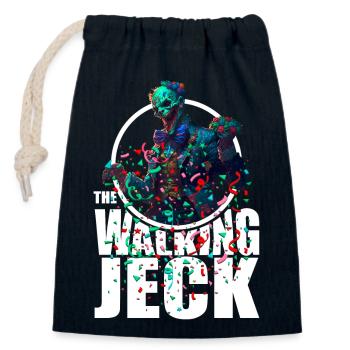 The walking Jeck Karneval Bestseller - Verschließbarer Geschenkbeutel aus Baumwolle (14x20cm) - Navy - Vorne