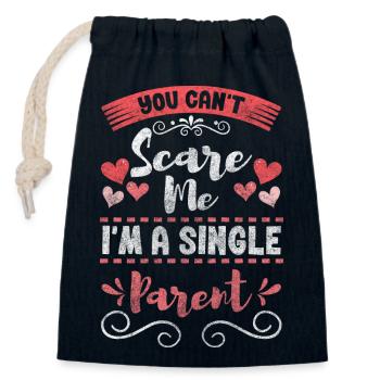 Parents Children Responsibility - Closable cotton gift bag (14x20cm) - navy - Front