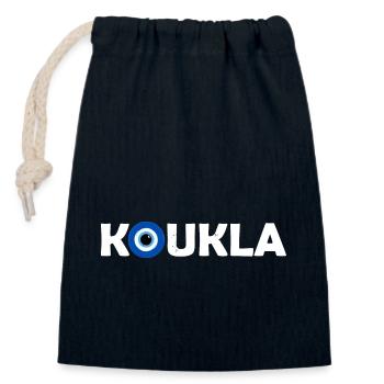 Balkan Griechenland Urlaub Antike Geschichte - Verschließbarer Geschenkbeutel aus Baumwolle (14x20cm) - Navy - Vorne