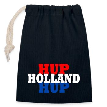 Hup holland hup - Sac cadeau en coton avec cordon (14 x 20 cm) - bleu marine - Devant