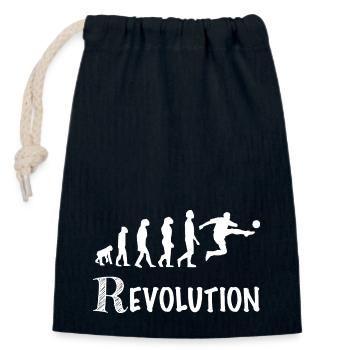 Fußball-Sportspieler-Revolution - Verschließbarer Geschenkbeutel aus Baumwolle (14x20cm) - Navy - Vorne