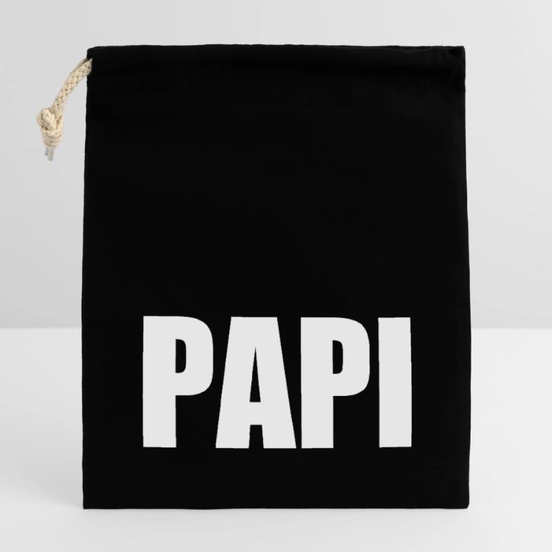 Papi Verschließbarer Geschenkbeutel aus Baumwolle (14x20cm)