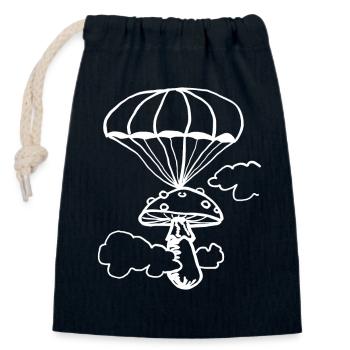 floating fungus - Closable cotton gift bag (14x20cm) - navy - Front