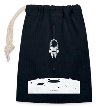 Mondlandung Astronaut Erkundung - Verschließbarer Geschenkbeutel aus Baumwolle (14x20cm) - Navy - Vorne