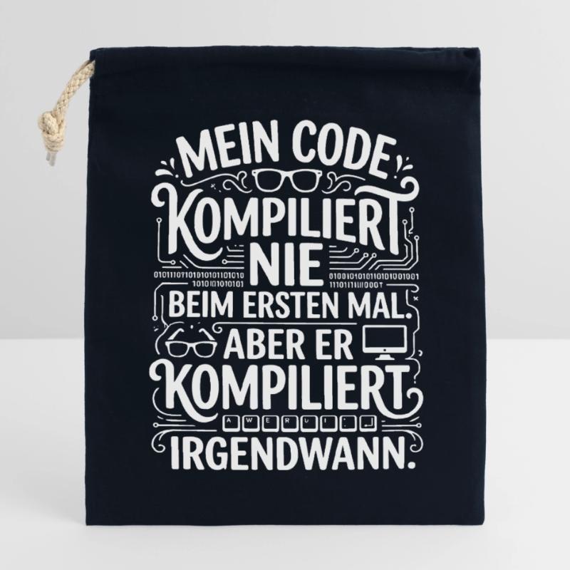 Mon code ne compile pas du premier coup Sac cadeau en coton avec cordon (14 x 20 cm)