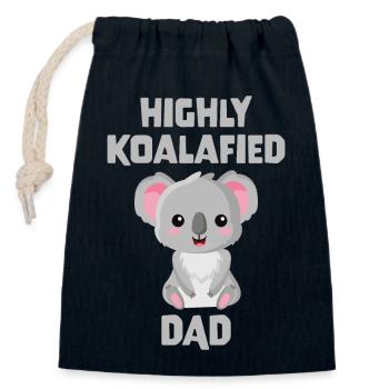 Hochgradig koalafizierter Vater - Verschließbarer Geschenkbeutel aus Baumwolle (14x20cm) - Navy - Vorne
