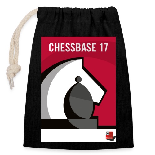 CHESSBASE 17 - Schach, Läufer, Springer - Bolsa de regalo de algodón con cierre (14x20cm)