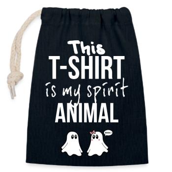 T-shirts avec des phrases amusantes - Fantasmitas 02 - Sac cadeau en coton avec cordon (14 x 20 cm) - bleu marine - Devant