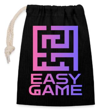 Maze Neon Easy Game Logo - Verschließbarer Geschenkbeutel aus Baumwolle (14x20cm) - Schwarz - Vorne