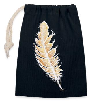 AngelFeder der LiebesFülle Sonja Ariel von Staden - Sac cadeau en coton avec cordon (14 x 20 cm) - bleu marine - Devant