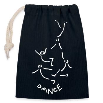 Dance Tanz tanzen - Verschließbarer Geschenkbeutel aus Baumwolle (14x20cm) - Navy - Vorne