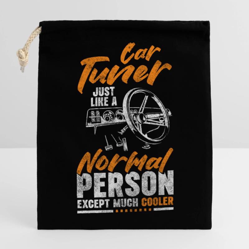 Car Performance High Gloss Classic Closable cotton gift bag (14x20cm)