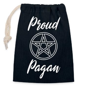 Beltane-Segnungen May Day Proud Pagan - Verschließbarer Geschenkbeutel aus Baumwolle (14x20cm) - Navy - Vorne