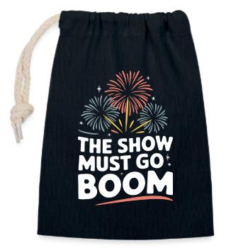 Pyrotechnics Fireworks Pyrotechnics - Closable cotton gift bag (14x20cm) - navy - Front