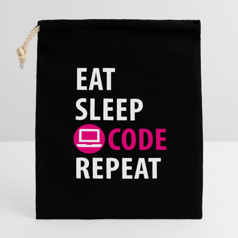 Programmierer, Entwickler, Coder Verschließbarer Geschenkbeutel aus Baumwolle (14x20cm)