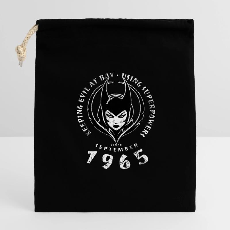 60. Geburtstag Using Superpowers Since 09/1965 Verschließbarer Geschenkbeutel aus Baumwolle (14x20cm)