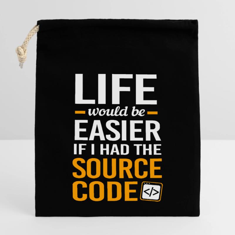 Cybersecurity Cyber Programmierer Hacker Verschließbarer Geschenkbeutel aus Baumwolle (14x20cm)