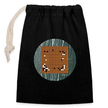 Move 37, AlphaGo vs. Lee Sedol - Closable cotton gift bag (14x20cm) - black - Front