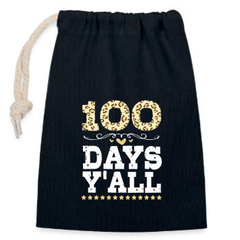 Middle School Teachers - Closable cotton gift bag (14x20cm) - navy - Front