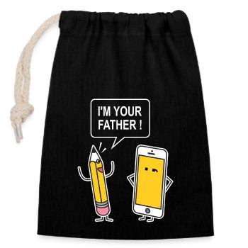 Original Computer Lustiger Humor Geek Sarkasmus - Verschließbarer Geschenkbeutel aus Baumwolle (14x20cm) - Schwarz - Vorne