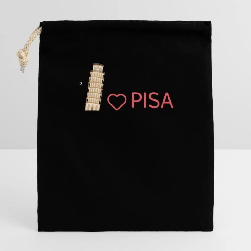Pisa Passion: style that will conquer your heart! Gift Closable cotton gift bag (14x20cm)